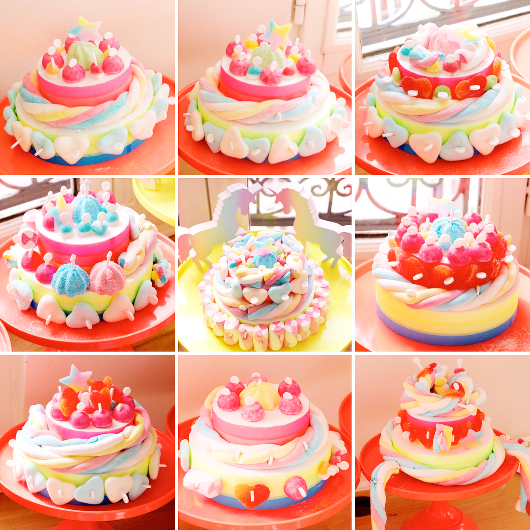 CANDY CAKES WORKSHOP. For this magical Unicorn Party, All these pretty cakes made by the cutest little girls made my day ✨Workshop & set design by Lili Bergmann Julie Bergmann kids tutus and headbands @ Lili Bergmann Boutique, ruffled white bodies by Zara Kids #kidsworkshop #kidsdecor #kidsparty#lilibergmann #lilibergmannstudio #eventdesign #unicorn #unicornparty #unicorncake #candycake #licorne